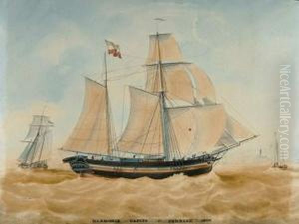 Die "harmonie" In Voller Fahrt. 1843 - view 1