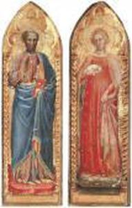 Saint Peter(?); And Saint Agnes by Luca Spinelli