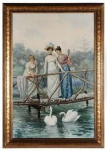 Feeding The Swans by Mario Spinetti