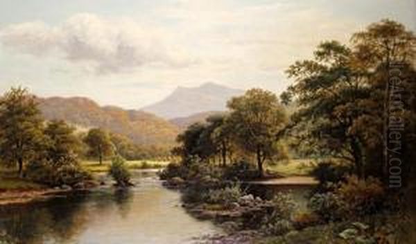 River Scene In North Wales - view 1