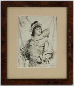 Joueur De Luth by Ignace Spiridon