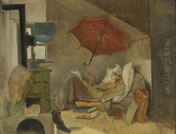 "der Arme Poet" (the Poor Poet) - view 1