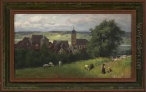 Zwei Hutekinder Auf Einer Wiese