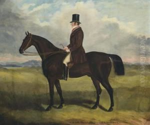 The Earl Of Lonsdale On His Old Favourite, Tempest, Newmarket