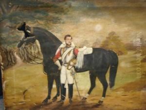 Army Officer And His Mount At Windsor