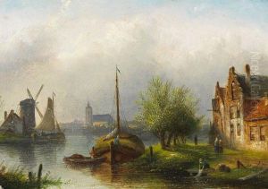 Sommerliche Fluslandschaft