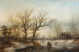 Winter Landscape With Figures