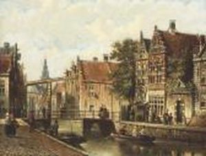 Figures On The Banks Of A Canal thumbnail