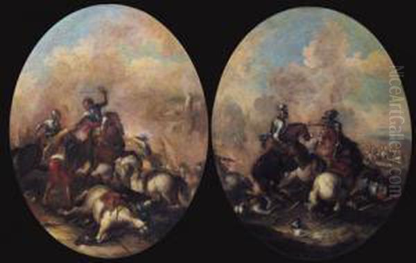 Scontri Tra Cavalieri In Battaglia - view 1