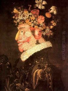 The Spring 2 by Giuseppe Arcimboldo