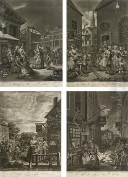 The Four Times Of The Day: Morning - Le Matin; Noon - Le Midi; Evening - La Soree ; And Night - La Nuit - view 1
