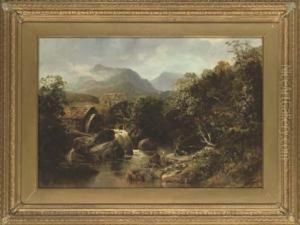 Resting By The Watermill by John Swinton Spooner
