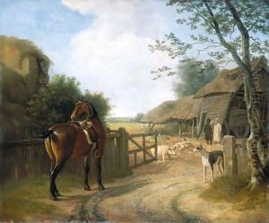 Daniel Beale At His Farm At Edmonton With His Favourite Horse by Jacques Laurent Agasse
