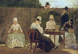 The Chalon Family In London by Jacques Laurent Agasse