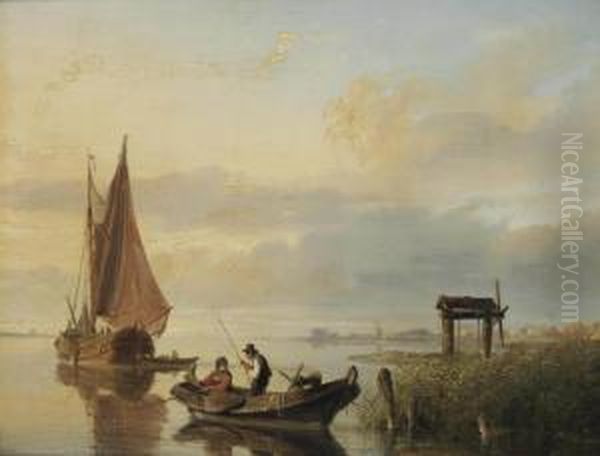 Fishing Vessels At Sunset - view 1