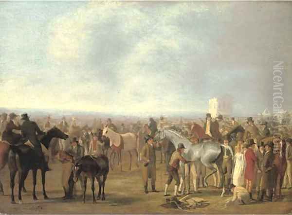 A Race Meeting at Epsom - view 1