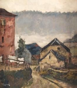 Alte Dorfstrase. by Hanns Sprung