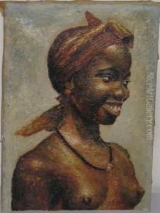 Portrait D'une Jeune Africaine by Heinrich Maria Staackmann
