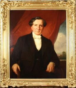 Portratt Av Malcolm Hamilton, Signerad Och Daterad C. Staaff 1860