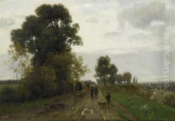 Landscape With A Coach And Figures - view 1