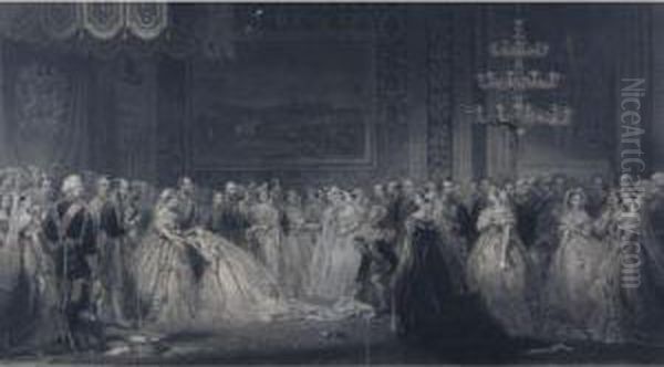 A Drawing Room At St. James's Palace In The Reign Of Victoria - view 1
