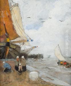 Vissersboten by Henri Stacquet