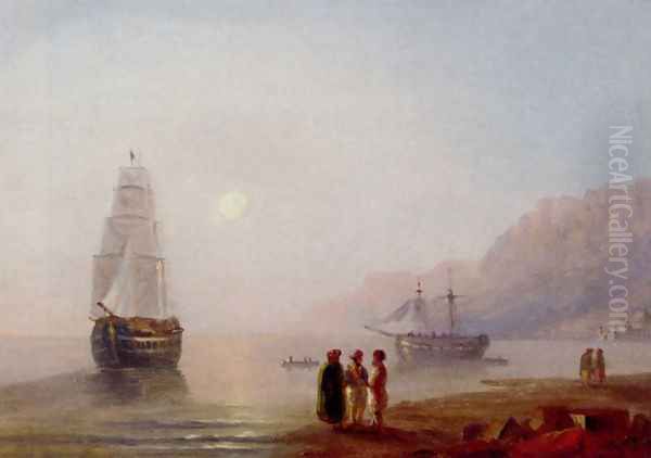 A Conversation On The Shore, Dusk - view 1