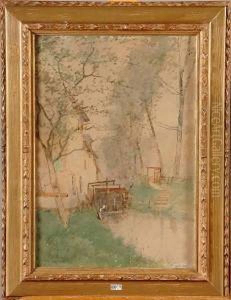 Lavandiere Au Moulin A Eau - view 1