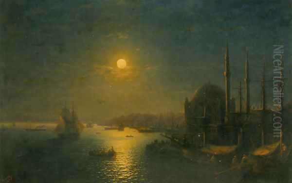 A Moonlit View of the Bosphorus - view 1