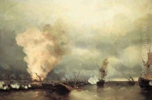 Battle of Vyborg Bay by Ivan Konstantinovich Aivazovsky