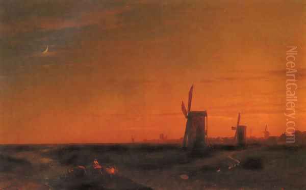 Landscape With Windmills - view 1