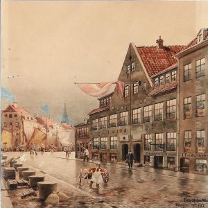 View From A Street In Copenhagen by Fritz Staehr-Olsen