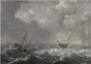 A Dutch Three-master by Hendrick Staets