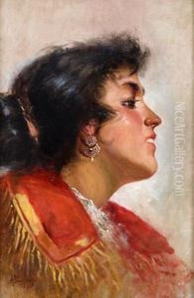 Profilo Di Giovane Donna In Costume - view 1