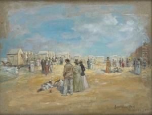 La Plage D'ostende En 1891