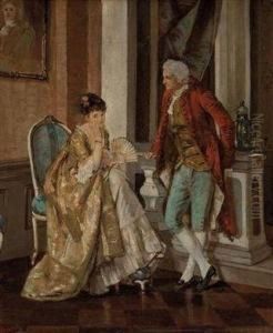 "gesprach Eines Rokoko-paares Im Salon" by Henning Stahlberg