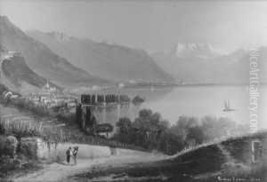 Blick Auf Den Genfer See. by Johann Stahli