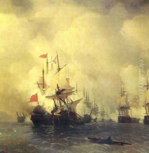 Battle of Chios on 24 June