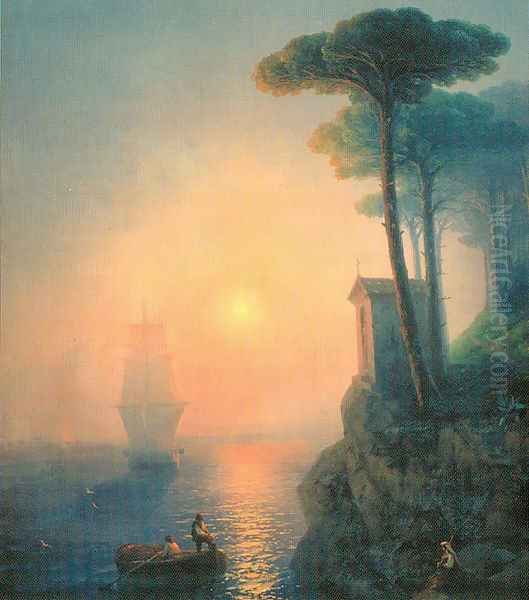 Misty morning in Italy - view 1