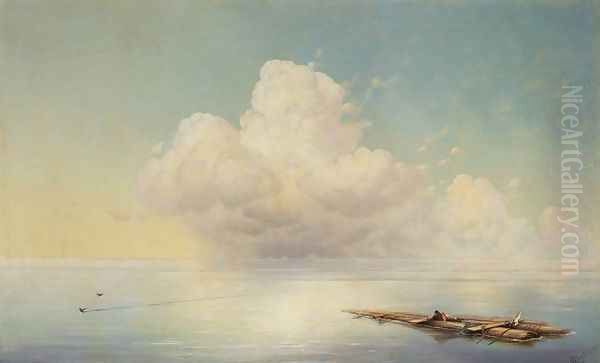 Clouds on the quiet sea - view 1