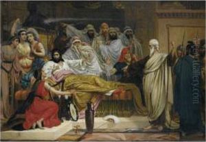Scene Biblique by Joseph Stallaert