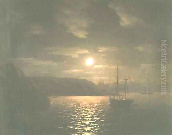 A Lunar night on the Black sea - view 1
