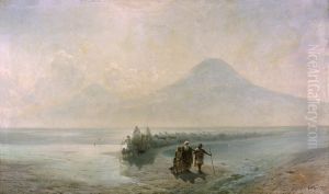 Dejection of Noah from mountain Ararat