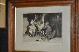 Tavern Scene by Ernest Stamp