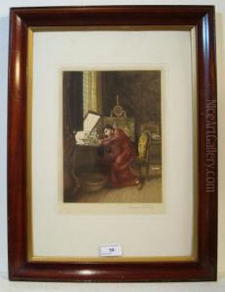 Gentleman Artist Working In His Studio - view 1