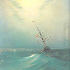 At night Blue wave