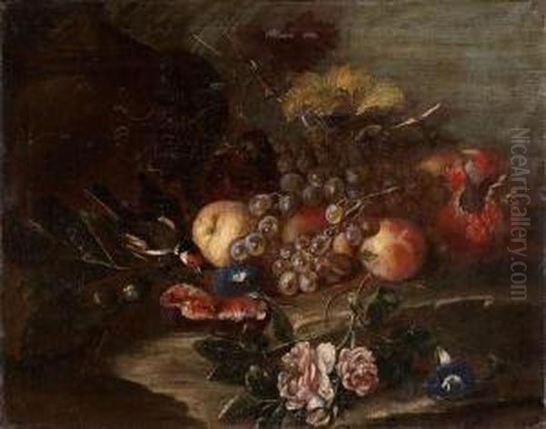 Natures Mortes Aux Fruits Et Fleurs - view 1