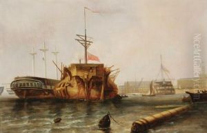 The Wooden Walls Of Old England by George Clarkson Stanfield
