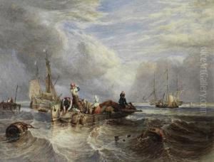 A Market Boat On The Scheldt