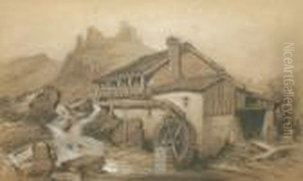 Castle And Watermill - view 1